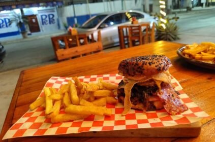 best burger in Bahia de Caraquez, Ecuador.