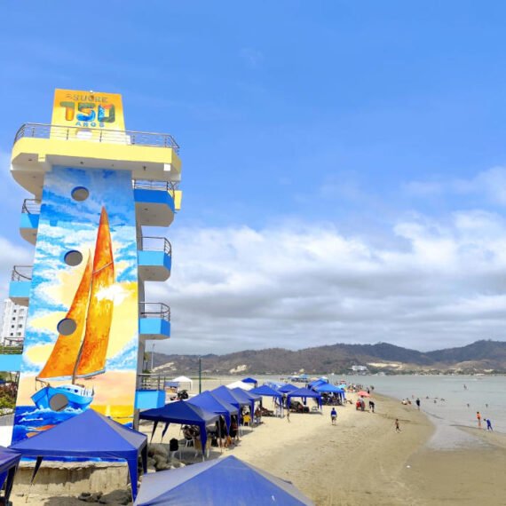 Bahia de Caraquez, Ecuador boardwalk