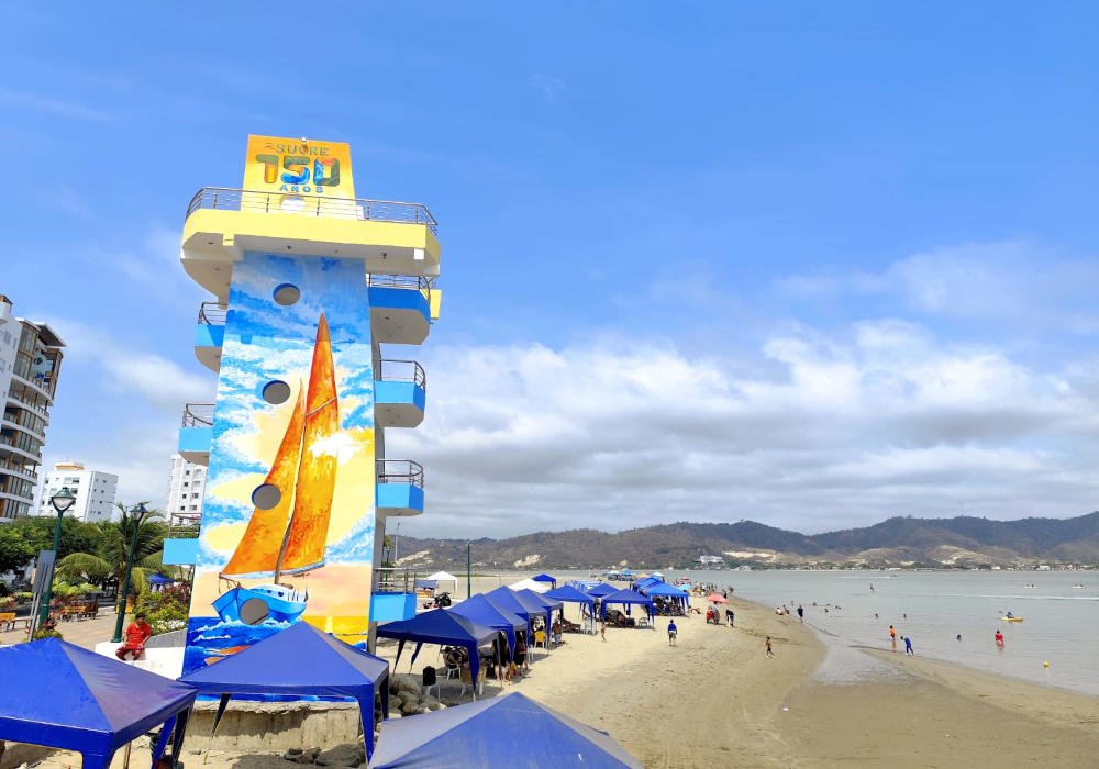 Bahia de Caraquez, Ecuador boardwalk